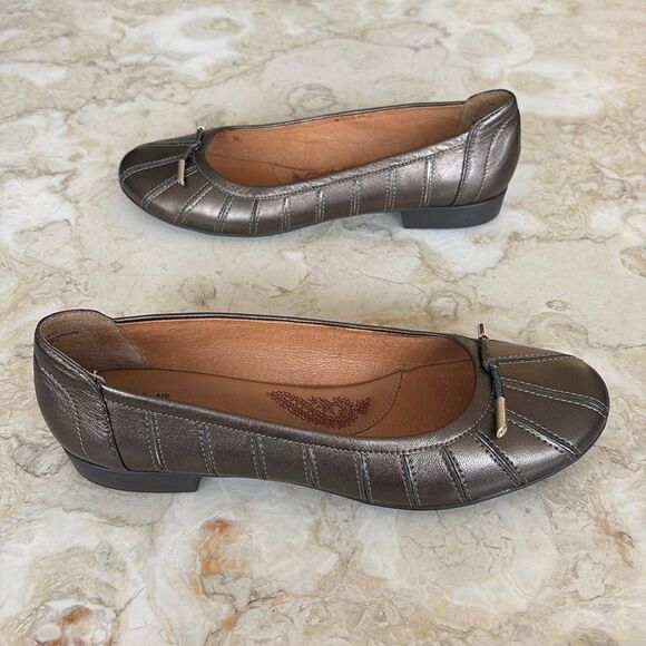 Soft Leather Ballerina Flats Bronze - Picture 5 of 13